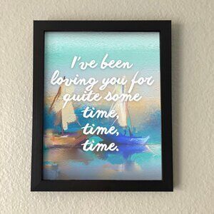 New Framed Taylor Swift Quote Wall Art — Eras Tour Decor — (New Frame Included)